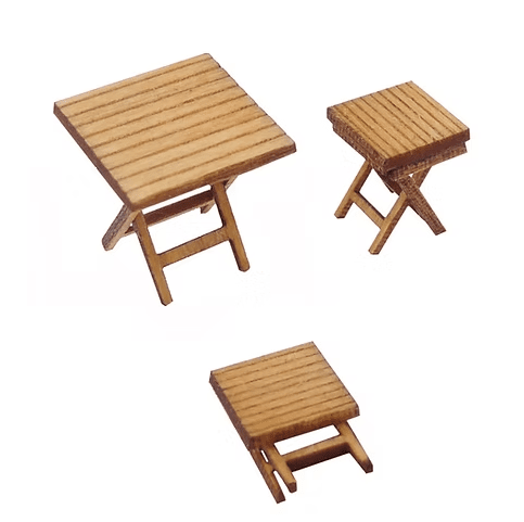1:48 garden table and stool- kit from Jane Harrop