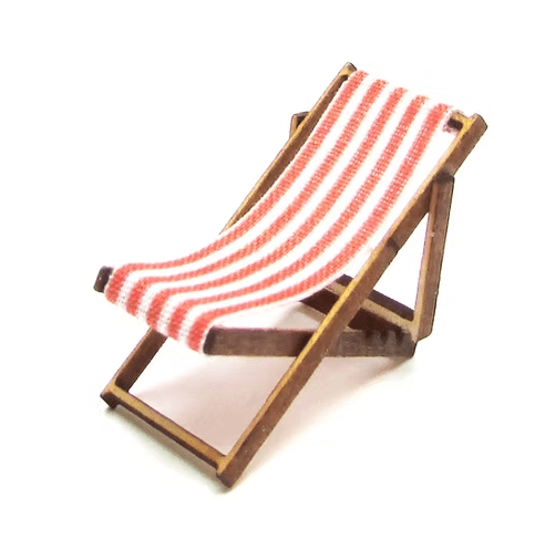 1:48 deckchair red- kit from Jane Harrop