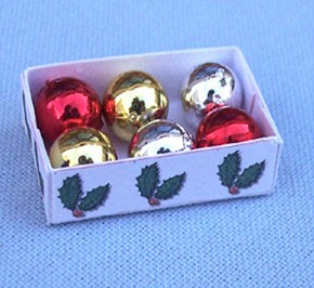 Julkulor varierande färger