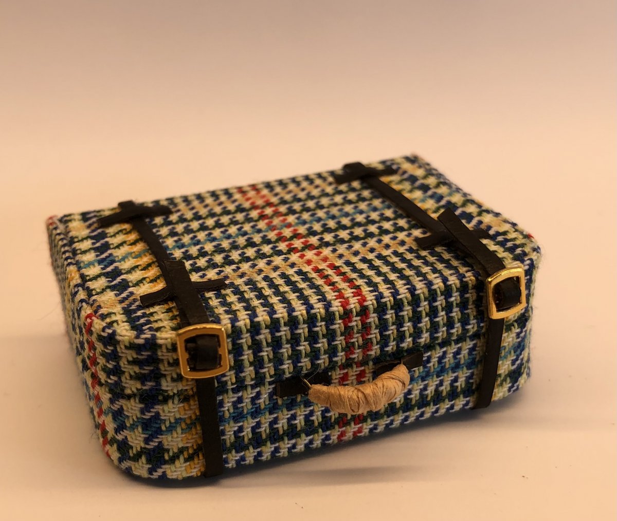 Suitcase, with stripes, -Charlotte Japter handcraft - 2