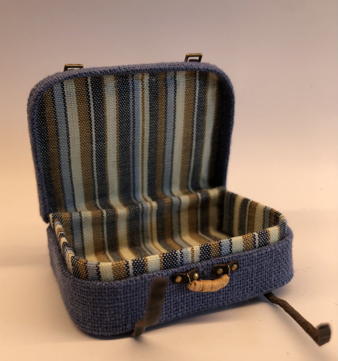 Suitcase, blue, -Charlotte Japter handcraft