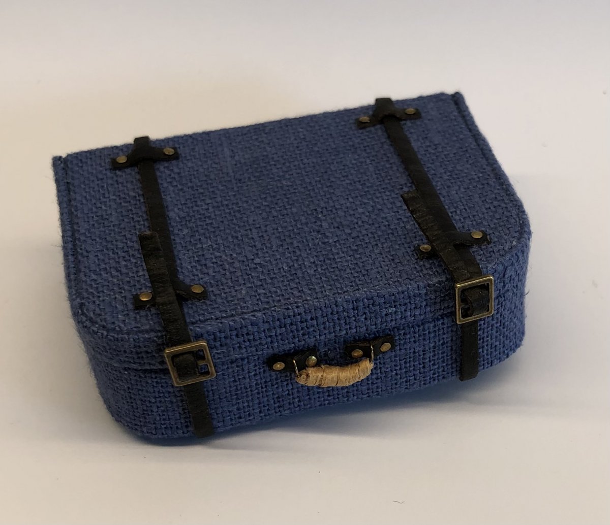 Suitcase, blue, -Charlotte Japter handcraft - 2