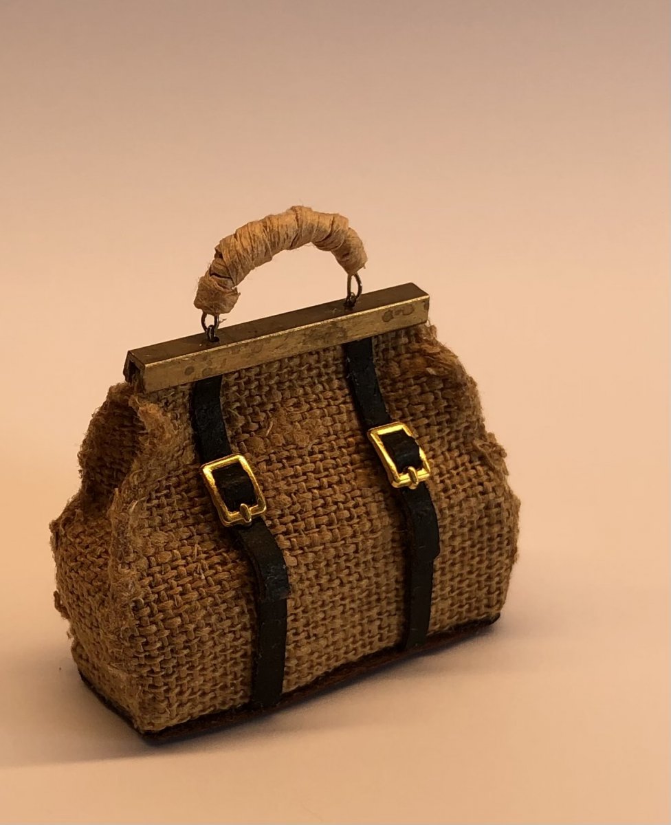 Weekendbag,small-brown-Charlotte Japter handcraft