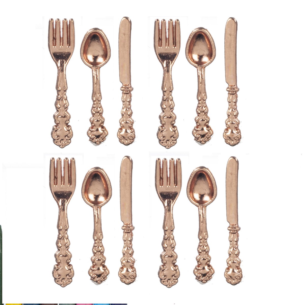 Flatware bronze 12 pcs