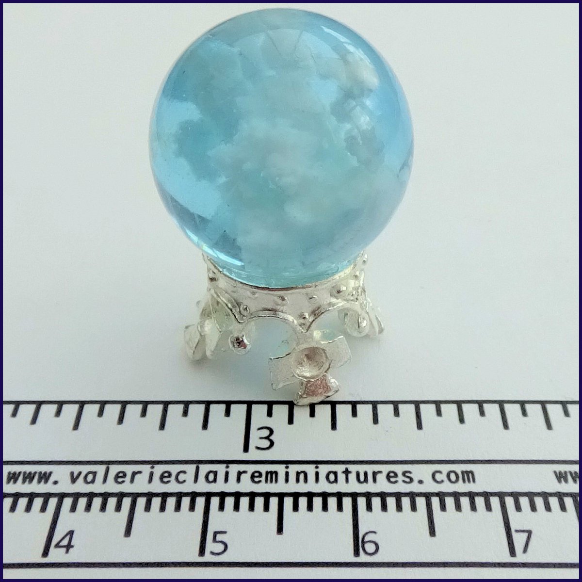 Kristallkula med moln - Från Valerie Claire miniatures
