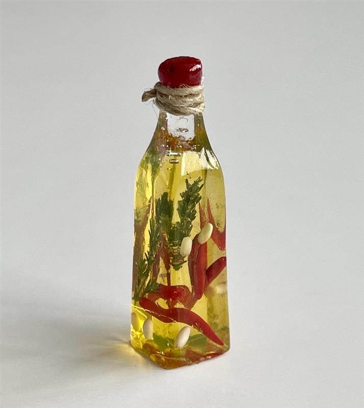 Oliveoil in a bottle with chili- Sandra Vikström