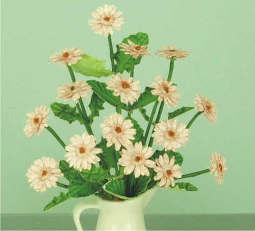 Gerbera, flower kit pale pink