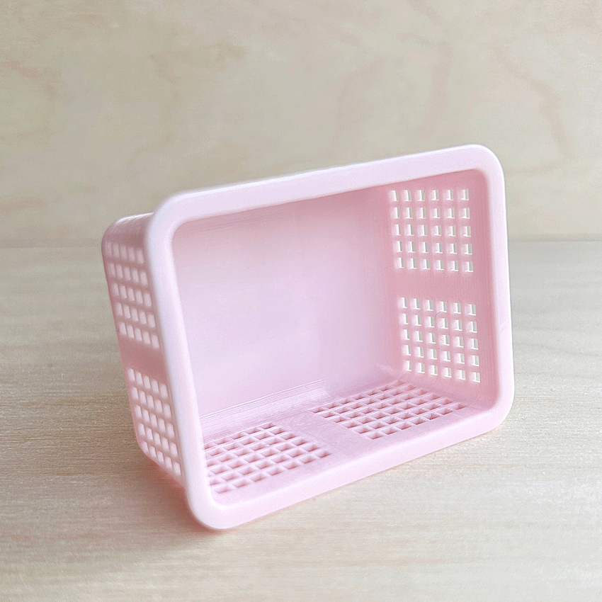 Laundry basket, pink-larage- from mormors dockskåp - 2