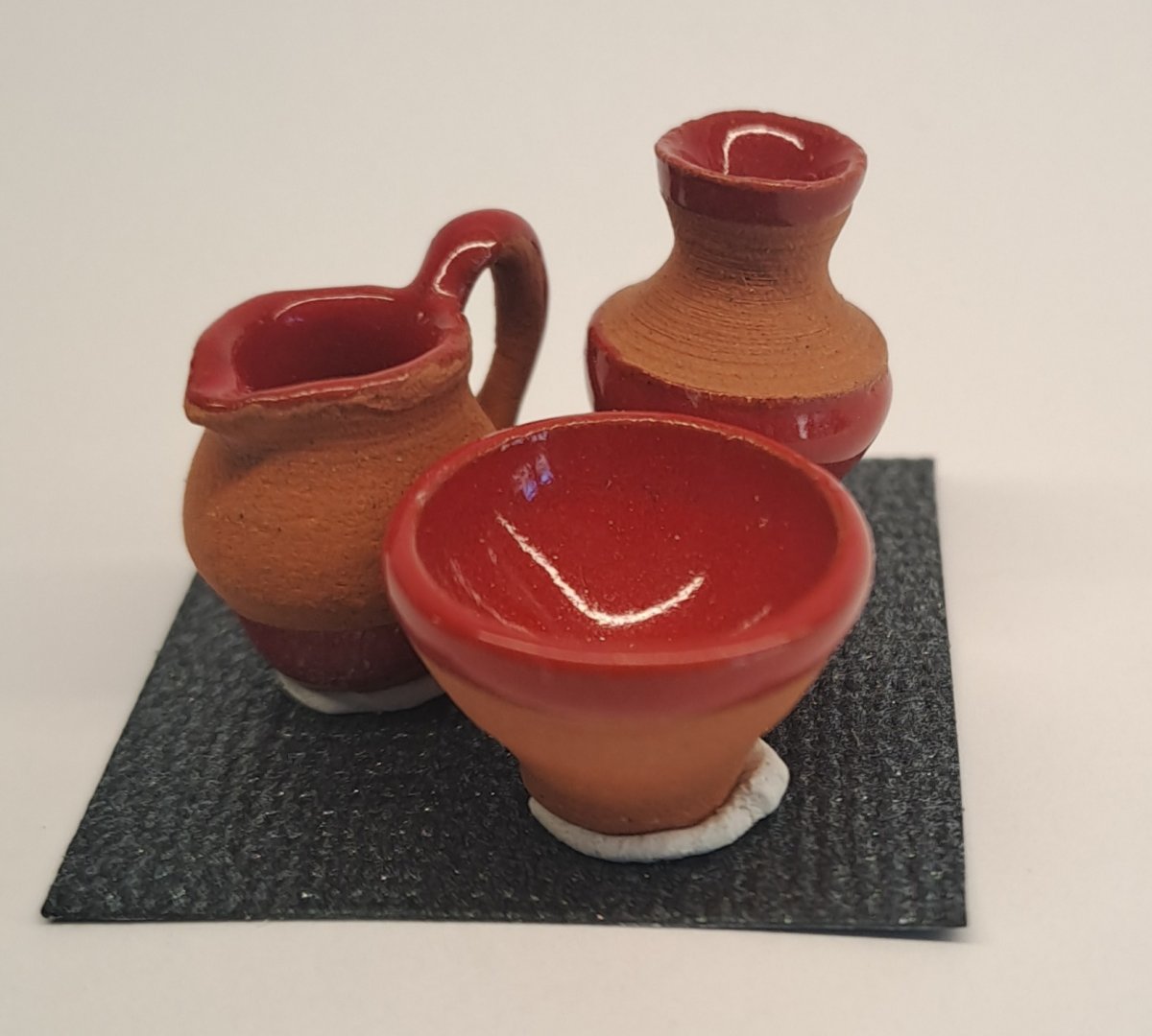 Keramik set, röd