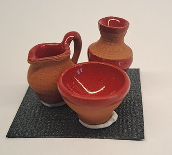 Keramik set, red