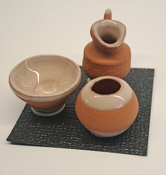 Keramik set, beige