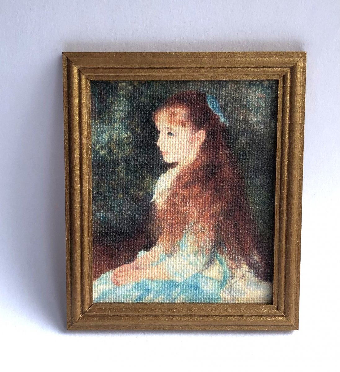 Picture with goldframe, -Charlotte Jagter handcraft