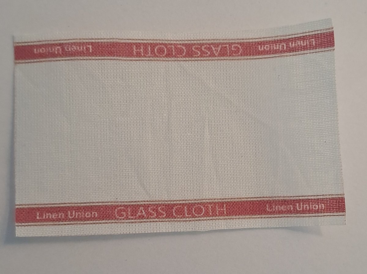 Tea towel -red- Handmade in UK