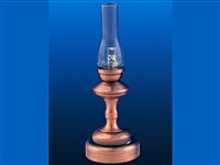 Hurricane lamp brass