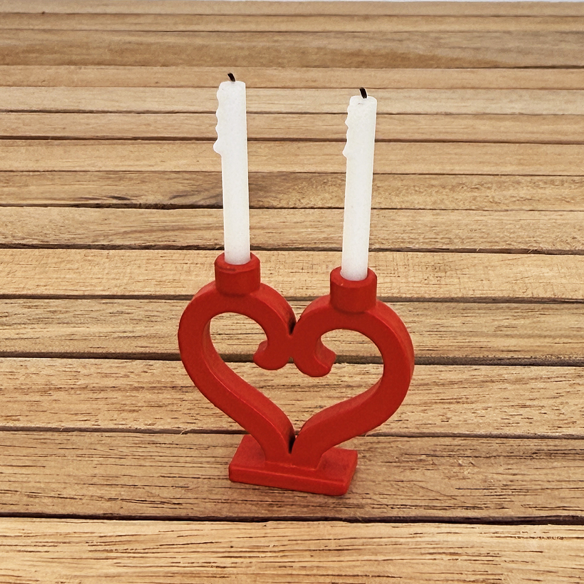 Candlelight/little heart - made by Mormors dockskåp