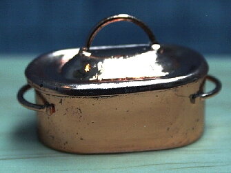 Koppargryta med lock