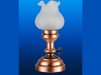 Table lamp, bronze tulip, led