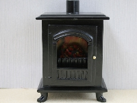 Wood burner, black