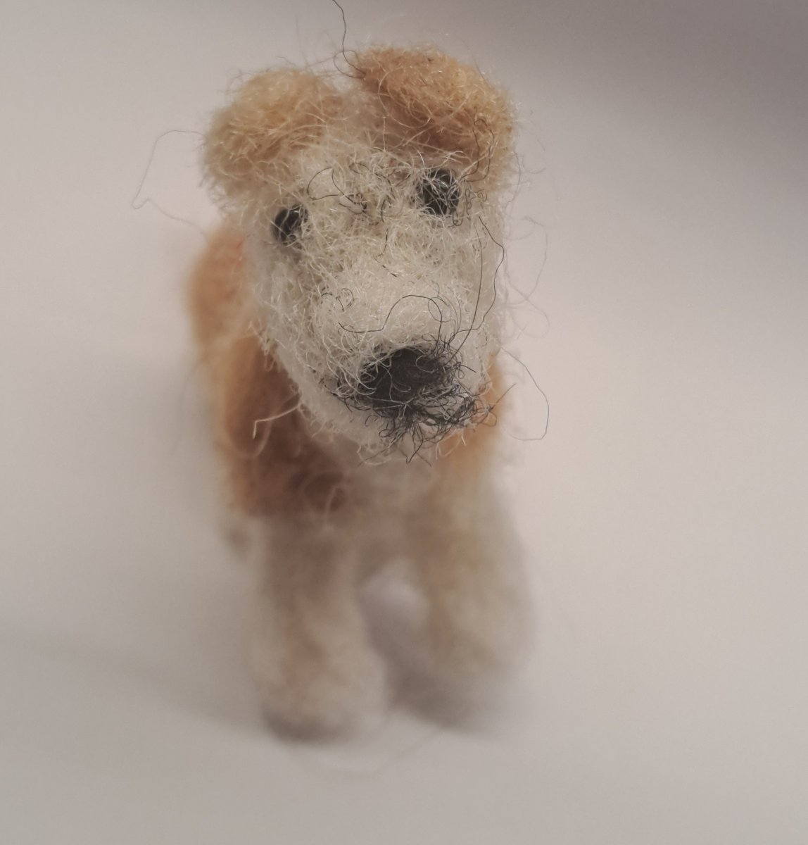 Handmade wool dog, nr 8