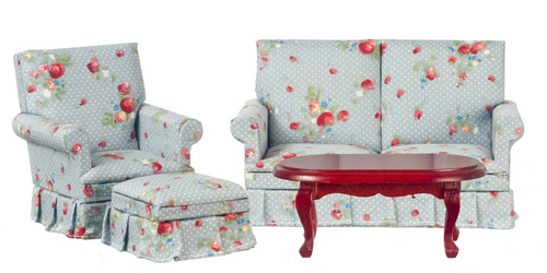 Sofa armchair and table
