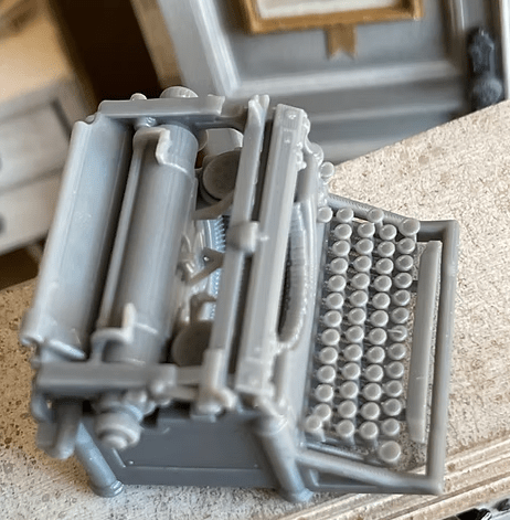 Underwood Typewriter 12th scale Unpainted från Alison Davies - 3