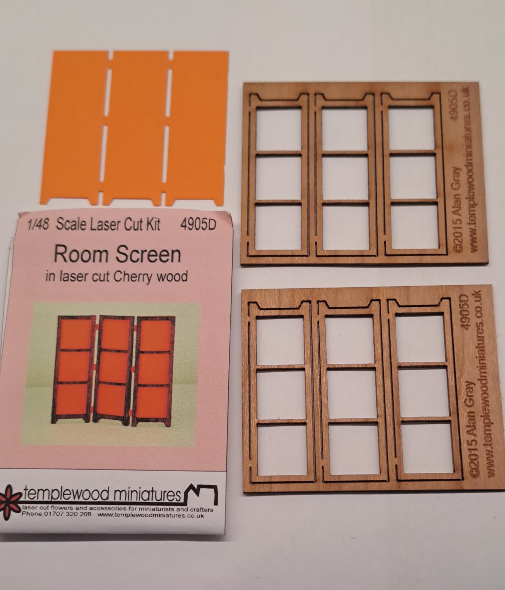 Room screen red - 1/48 laser cut kit