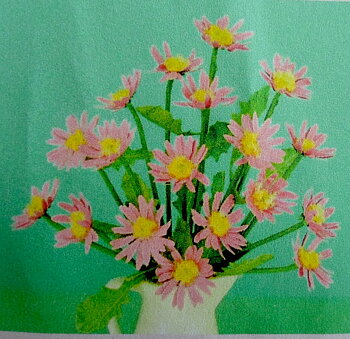 Daisy, flower kit coral red