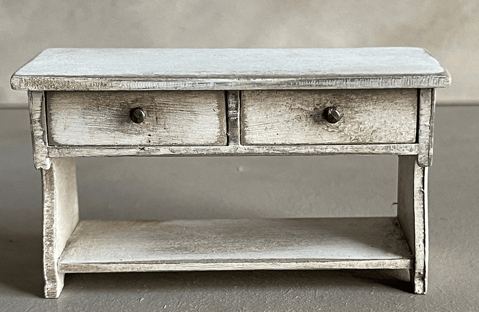 Swedish hall bench, unpainted- kit Alison Davies - 2