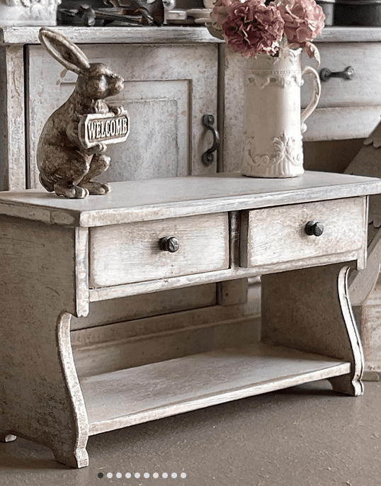 Swedish hall bench, unpainted- kit Alison Davies