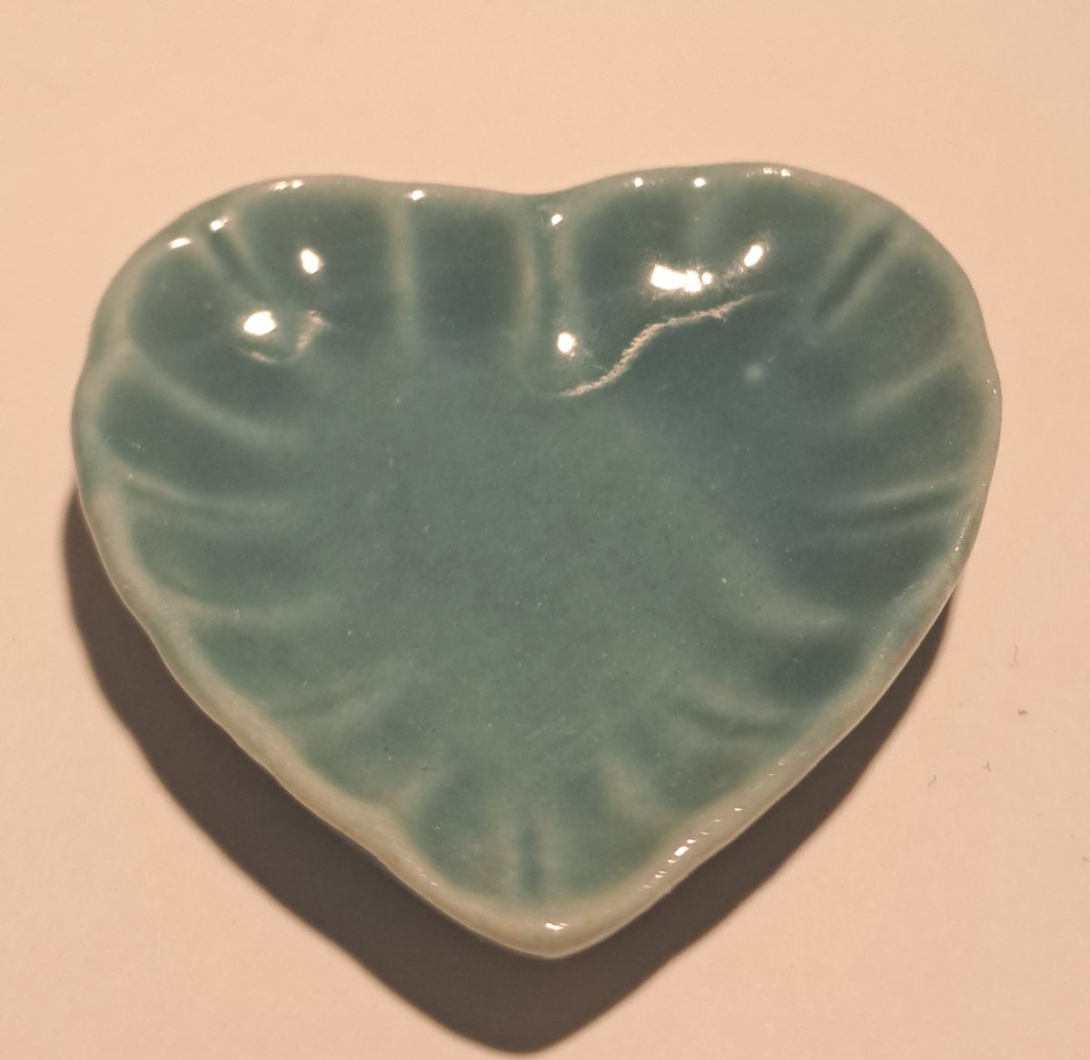 heart plate / blue