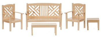 Garden furniture set oak