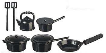 Kastrullset svart