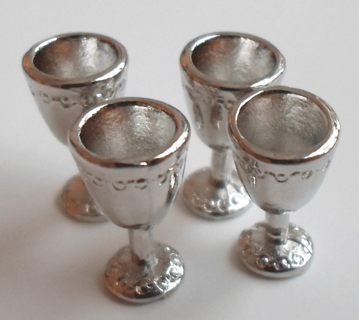 Goblets  silver 4st