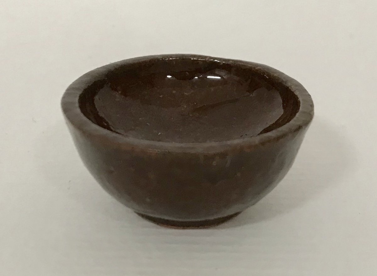bowl dark brown