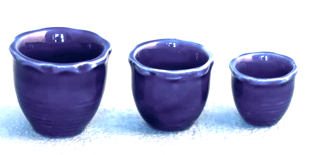 Flowerpot, terracotta set of 3