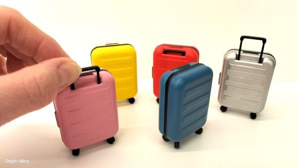 brown patten suitcase (openable) - 2