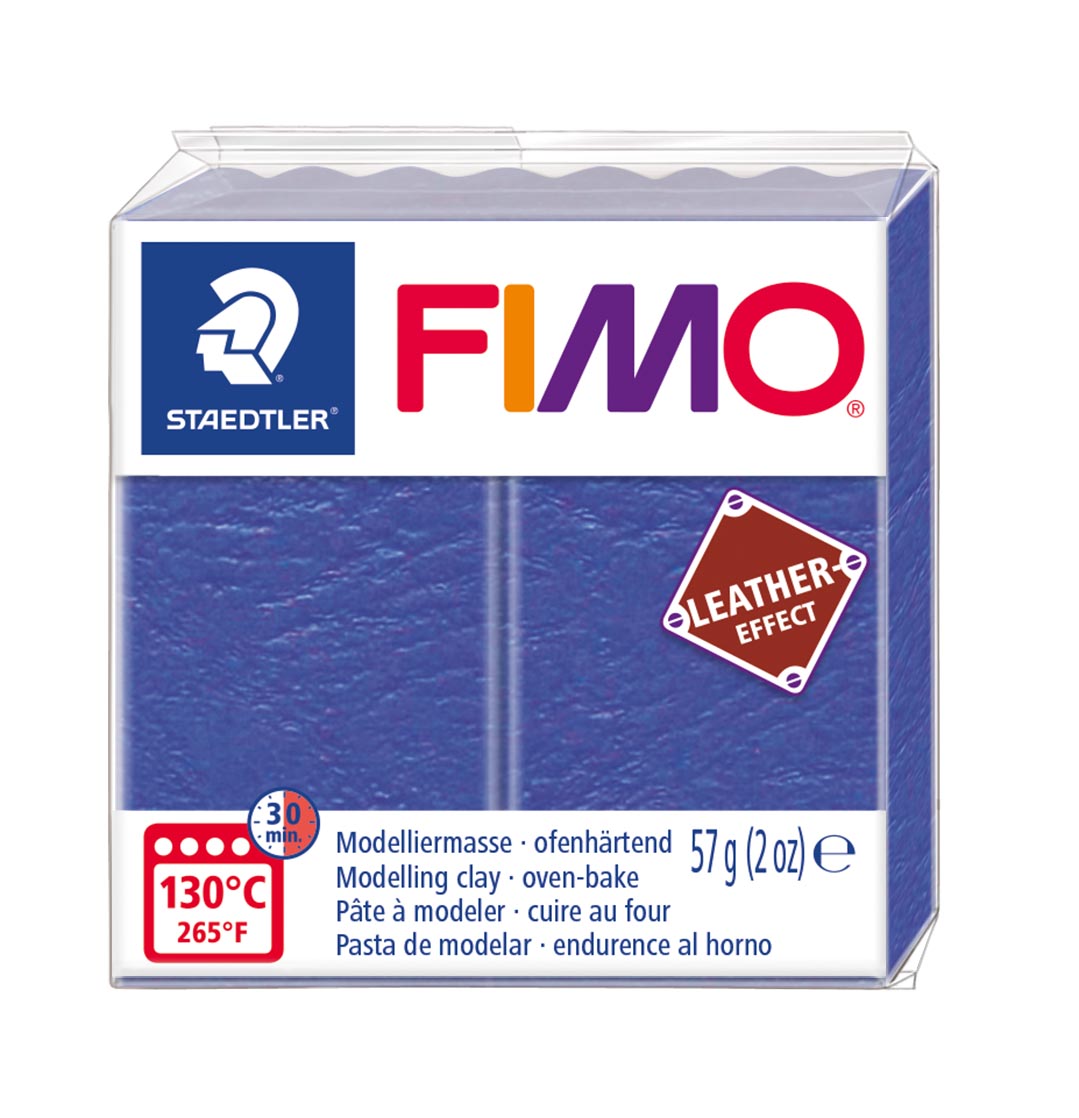 Fimo 57 gr leather effect Indigo