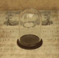 Glasdome  small wooden base