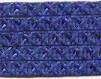 Hat straw material in royal blue- 2 m