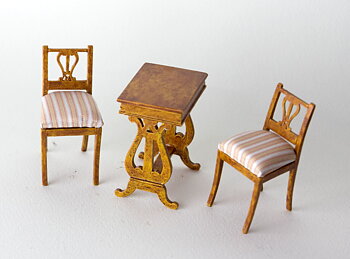 Two chairs and one sewing table from Mårbacka - kit