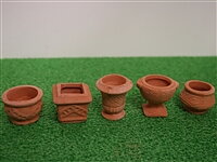 Flowerpot, terracotta set of 5