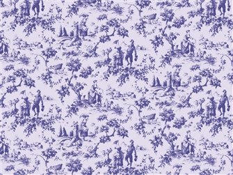 Wallpaper Toile de jouy Blue