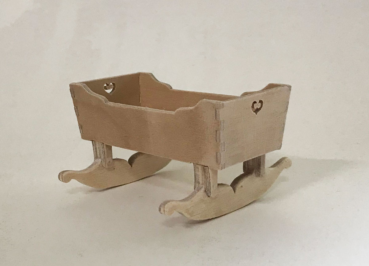 Cradle from Vettekullagården - DIY kit - 4