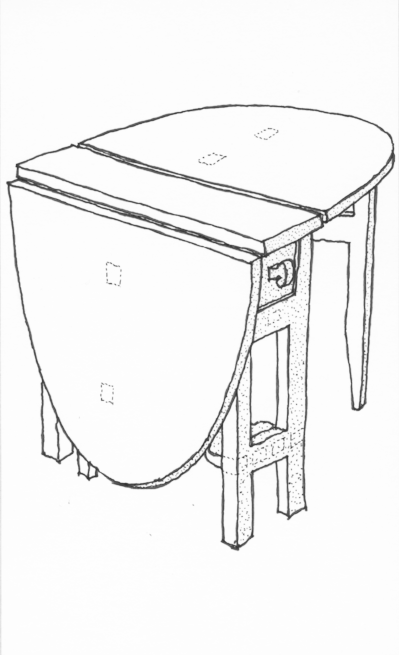 Gateleg table from Lönneberga - Kit - 4