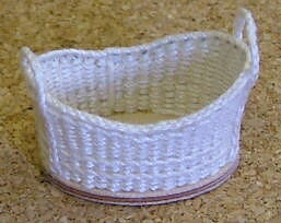 Wicker basket kit - small oval