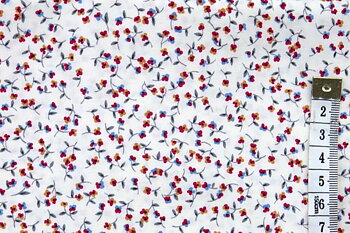 Cotton fabric with flowers