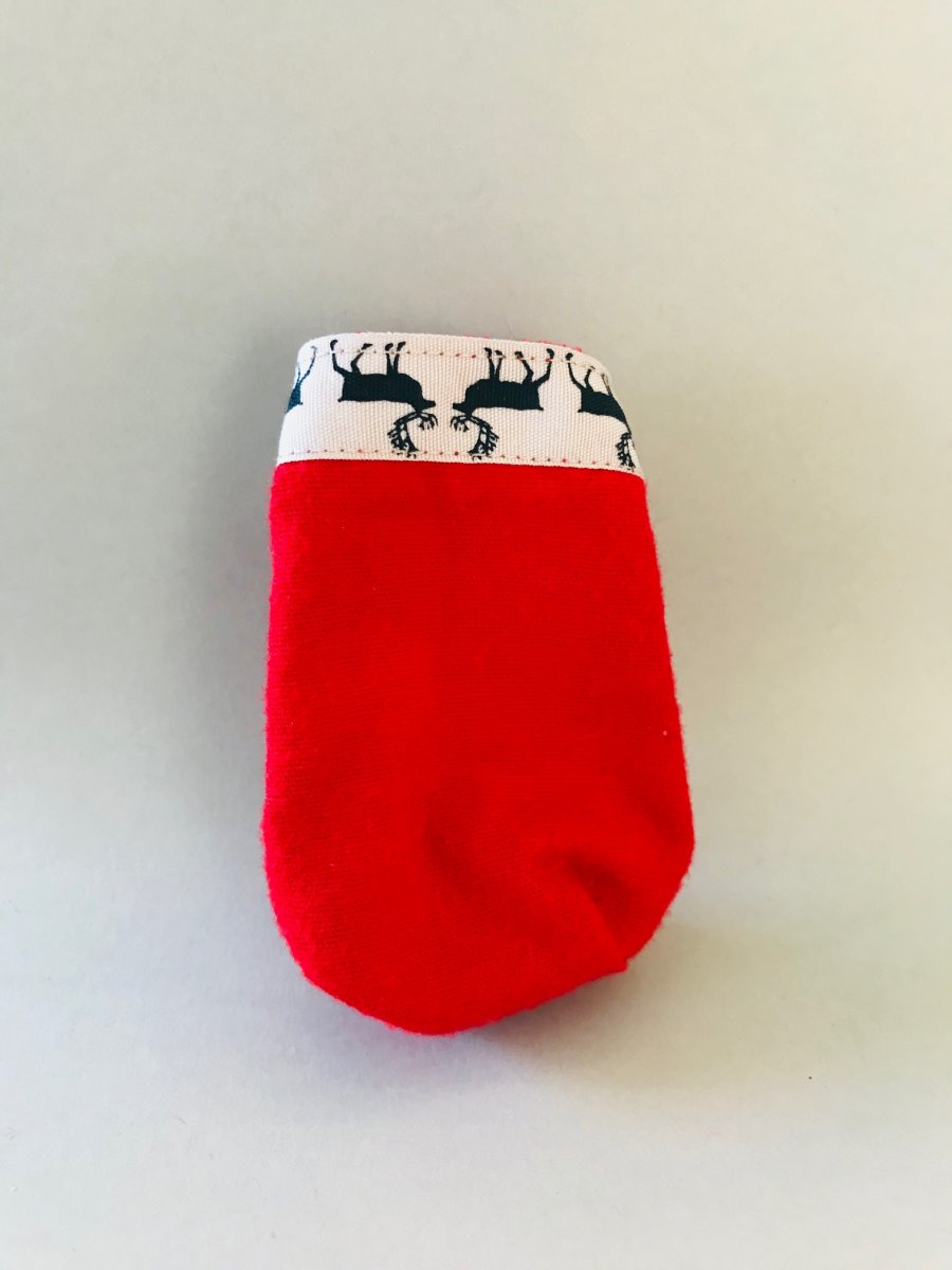 Red Christmas sack - handmade by Tant Grön