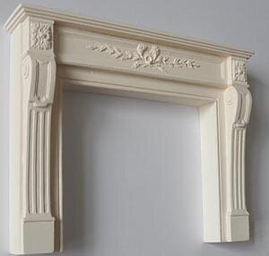 French fire place - hard casting plaster