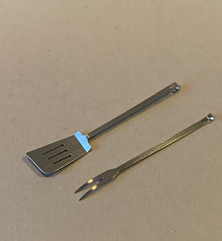 Spatula and serving fork- handmade in Italy