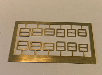 Buckles squares in brass 2 - handmade in Italy